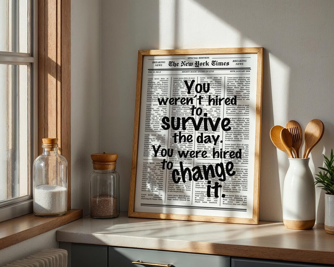 Some Task Were Change Motivational Office Print: