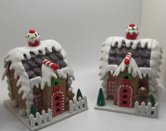 Glitzer Lebkuchenhaus / Lebkuchenhaus Weihnachtsdeko