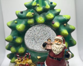 Vintage 1990s Kirkland Rocking Snowman Waterglobe - Christmas