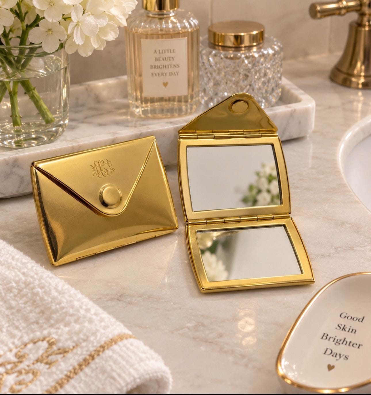 Vintage compact mirror - Etsy 日本