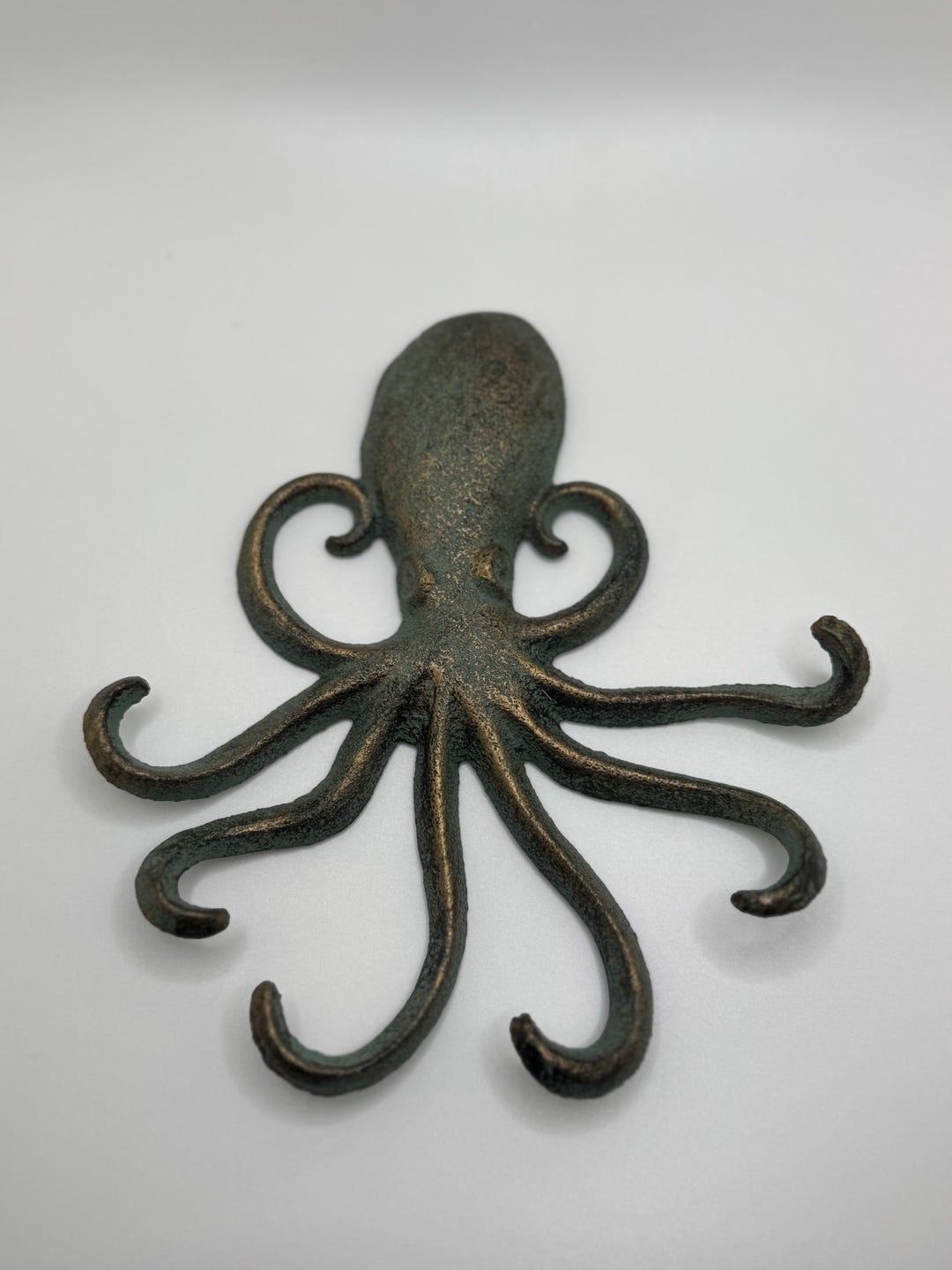 Cast Iron Octopus Wall Decor | Rustic Bronze Coastal Accent - Etsy
