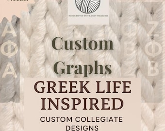 Wzór na koc w stylu greckim | Wzór na drutach palcami (do pobrania w wersji cyfrowej)