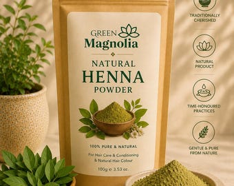 Reines natürliches Henna-Pulver für Haarfarbe und -konditionierung, kupferroter Farbstoff