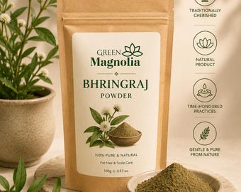 Reines organisches Bhringraj-Pulver für das Haarwachstum, ayurvedische Kopfhautpflegemaske
