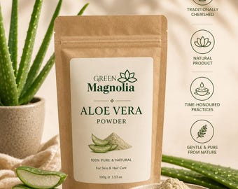 Reines Bio-Aloe Vera-Pulver für das Haarwuchs, Kopfhautpflege, Konditioniermaske