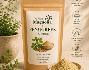 Reines Bio-Bockshornklee-Pulver für das Haarwachstum, ayurvedische Kopfhautpflege, Verdickungsmaske