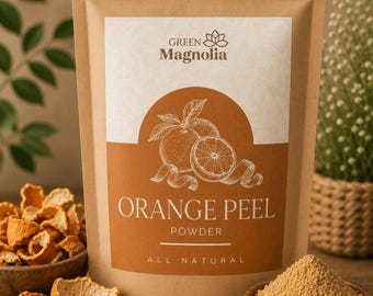 Bio Orangenschalenpulver | Natürliche Vitamin C Hautaufhellende Maske, Reiniger
