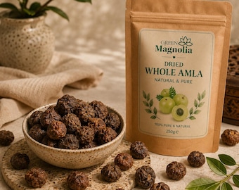 Ganze getrocknete Amla | Indische Stachelbeeren, ayurvedische Kräuter
