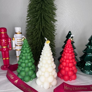 Christmas Tree Candle – Handcrafted Soy Wax Holiday Decoration