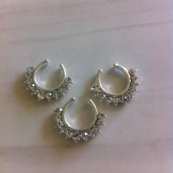 VERKOOP Septum ring faux Cz diamanten verkoop