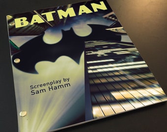 BATMAN Screenplay w/ Movie Buff Cover Art