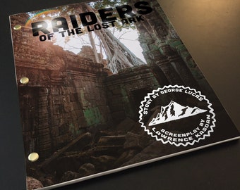 RAIDERS of the LOST ARK Screenplay w/ Movie Buff Cover Art