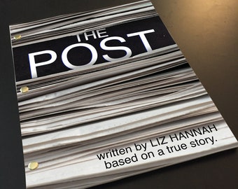 THE POST Screenplay w/ Movie Buff Cover Art