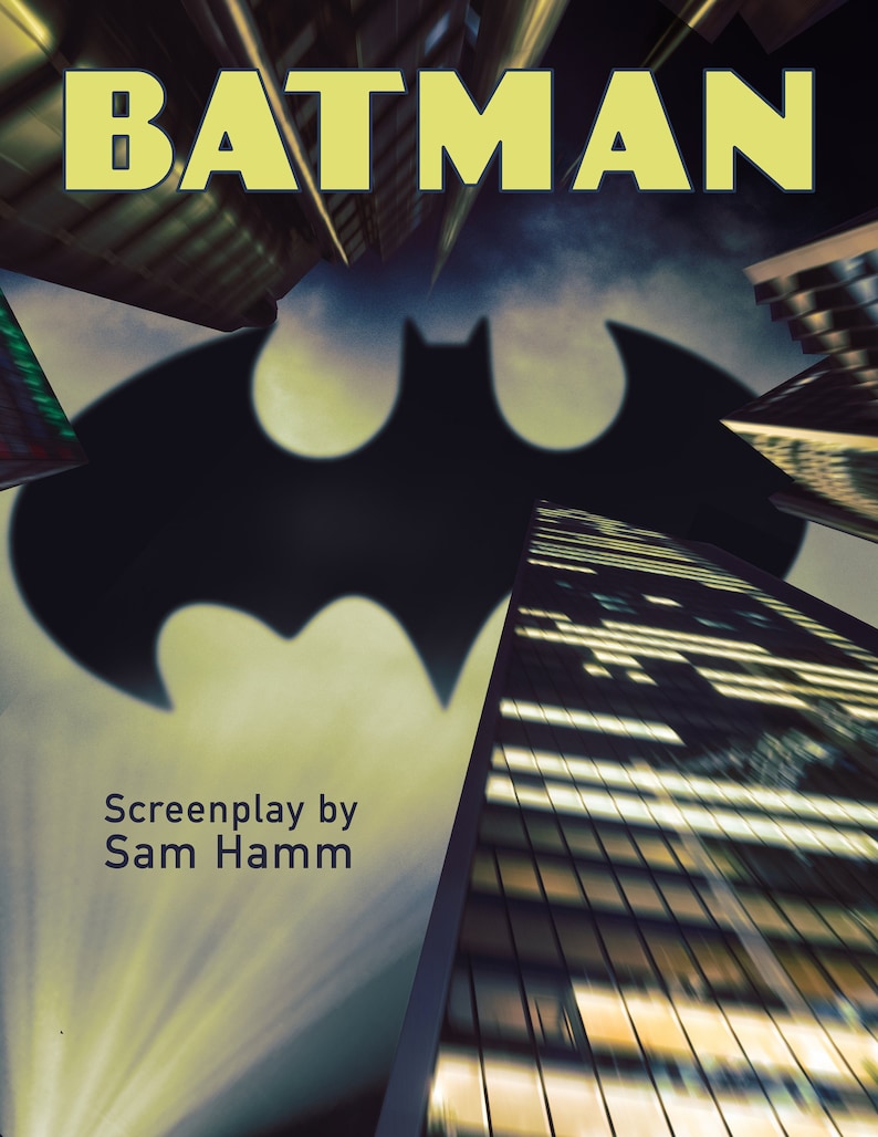 BATMAN Screenplay W/ Movie Buff Cover Art - Etsy