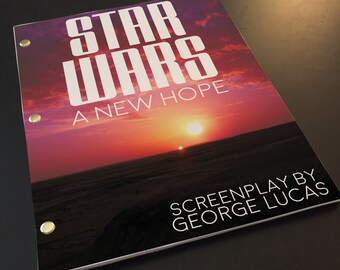 STAR WARS: A New Hope Screenplay w/ Movie Buff Cover Art