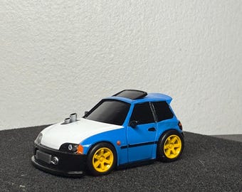 Coche impreso en 3D personalizado / Convierte tu coche real en una miniatura estilizada