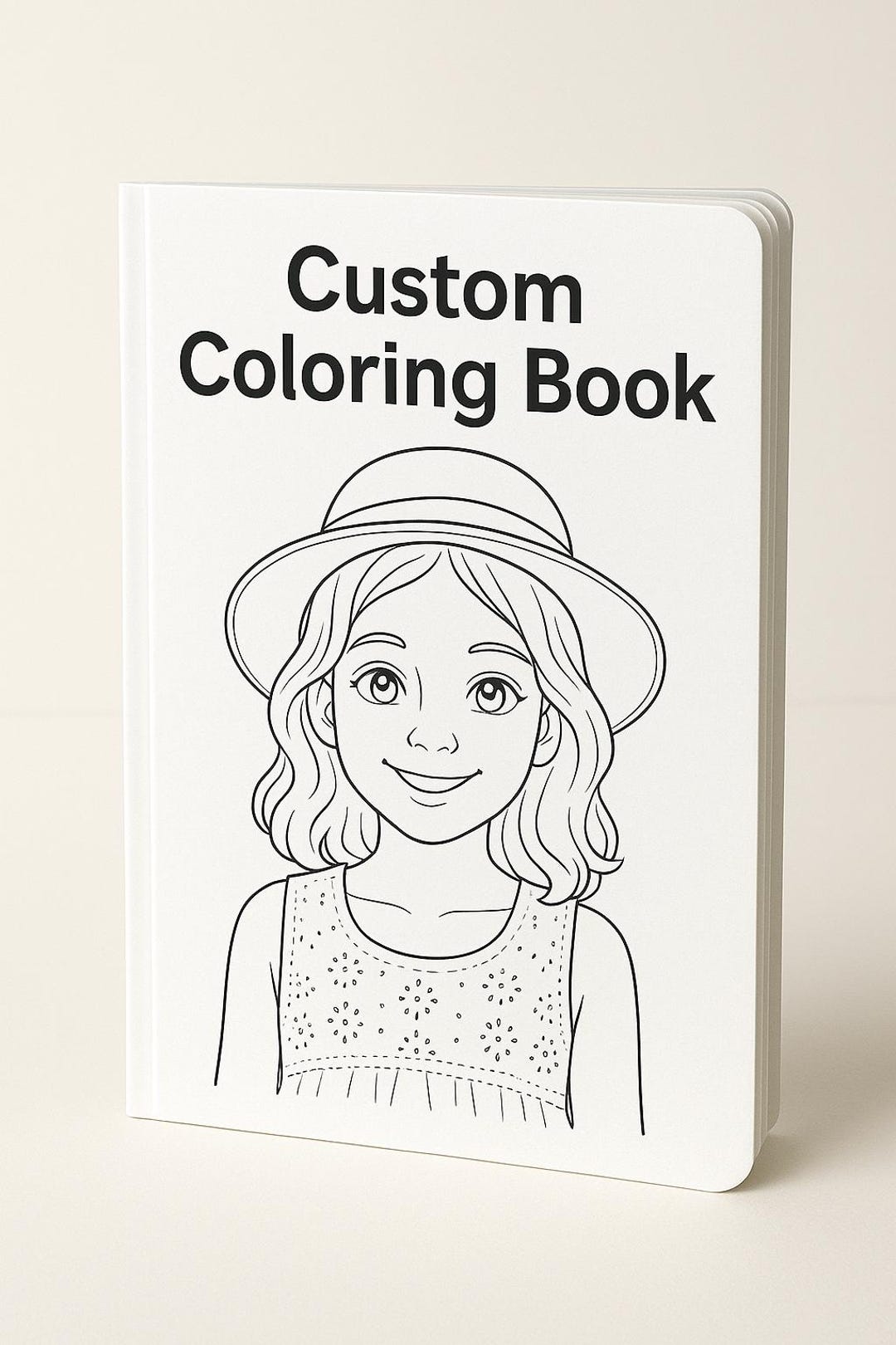 Custom Coloring Book From Your Photo • Turn Your Child Into a Character ...