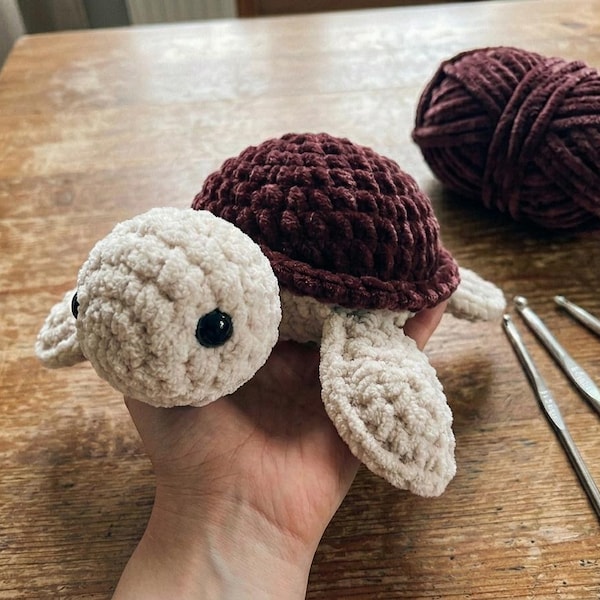 Crochet Sea Turtle Amigurumi Pattern | Beginner Plush Toy Tutorial (PDF Download)
