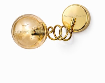 Modern Brass Wall lamp Foldable Adjustable ceiling light Spiral Arm Sconce Luxury Modern Cylinder