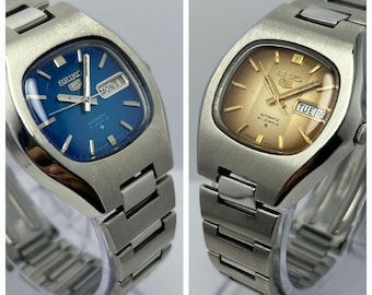 Paar Seiko 5 Automatischer Analog Tag und Datum Herren Japanische Armbanduhr