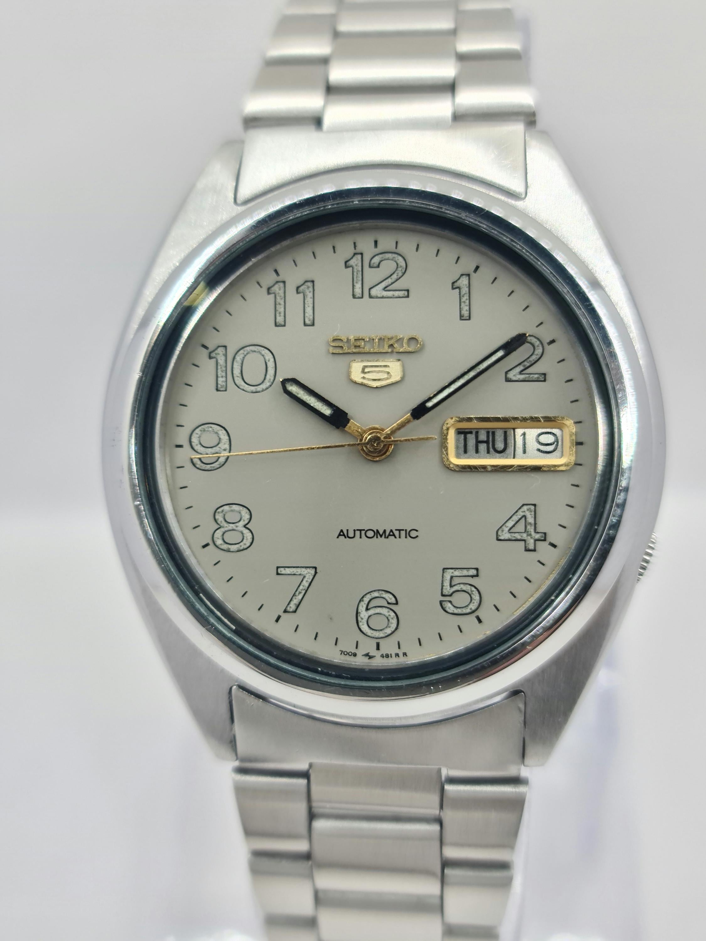 SEIKO5 腕時計 自動巻 セイコー デイデイト シルバー 7S26-3040 Seiko 7s26 3040 - Etsy 日本