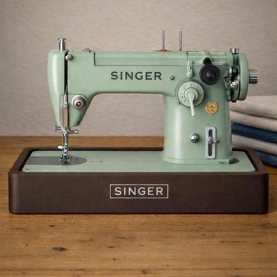 Nähmaschinen-Sockel Passend für SINGER 201 306 316 319 215 Modelle – Vintage Sewing Machine Base | Grundplatte ohne Nähmaschine
