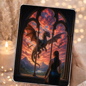 Kindle Insert – Fantasy Dragon Design | Holographic & Standard Design für deinen E-Reader