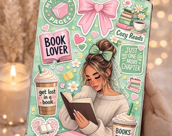 Kindle Insert - Cozy Reading | Bookish Design - Standard or Holographic Decor
