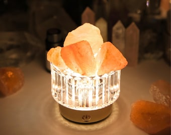 My Energem Natural Himalayan Salt Lamp Relaxing Soothing Amber Glow Aromatherapy Wellness Crystal Gift Zen Home Decor Meditation Night Light