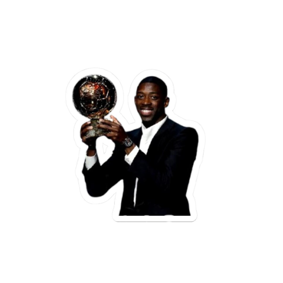 Ousmane Dembélé Ballon Dor 2025 Kiss-cut Sticker for Laptops & Journals ...