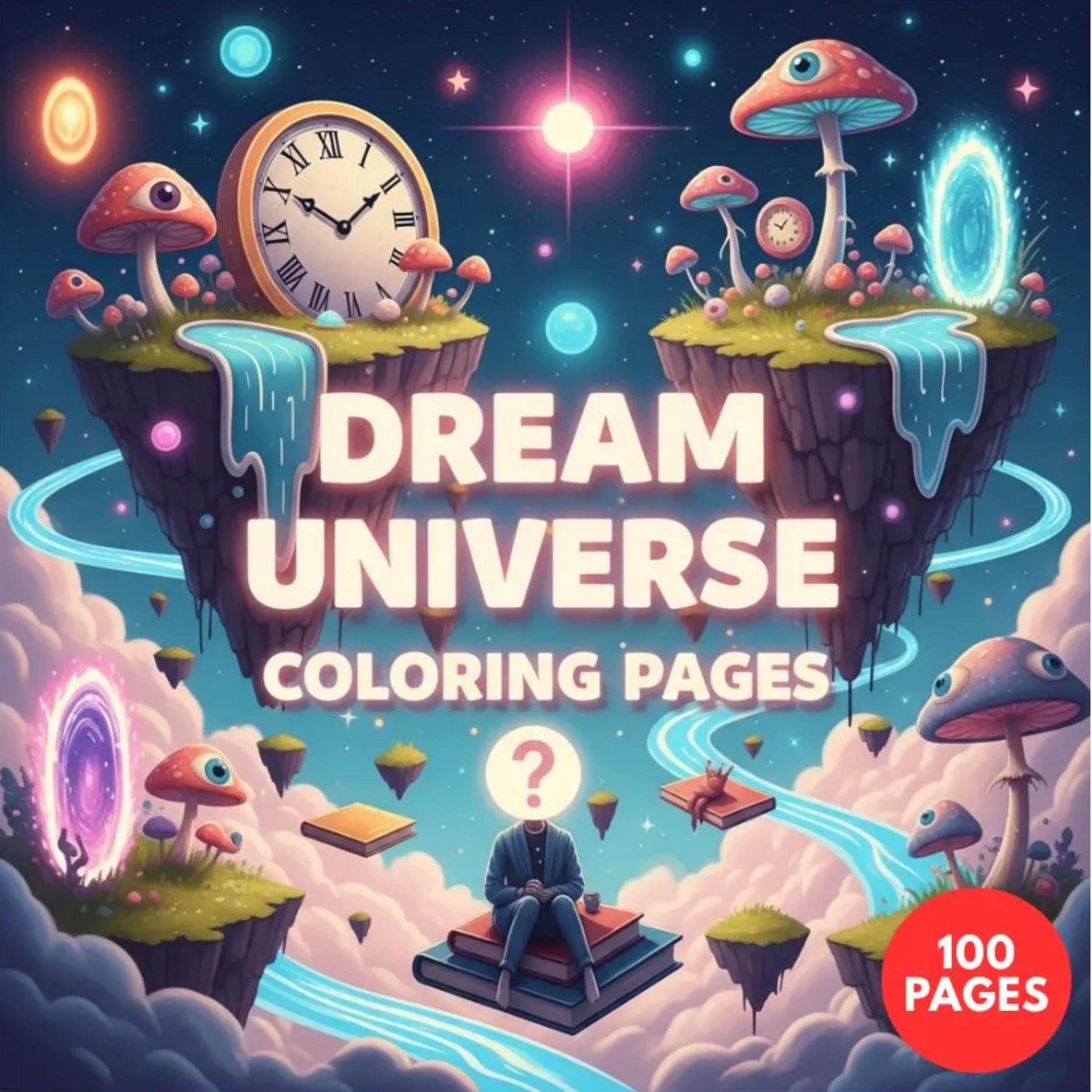 Dream Universe Coloring — printable PDF coloring book