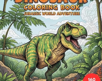Dinosaur Coloring Book – Jurassic World Adventure + Surprise Bonus Pages