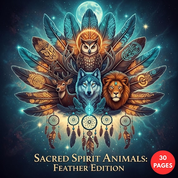 Sacred Spirit Animals: Feather Edition + Surprise Bonus Pages
