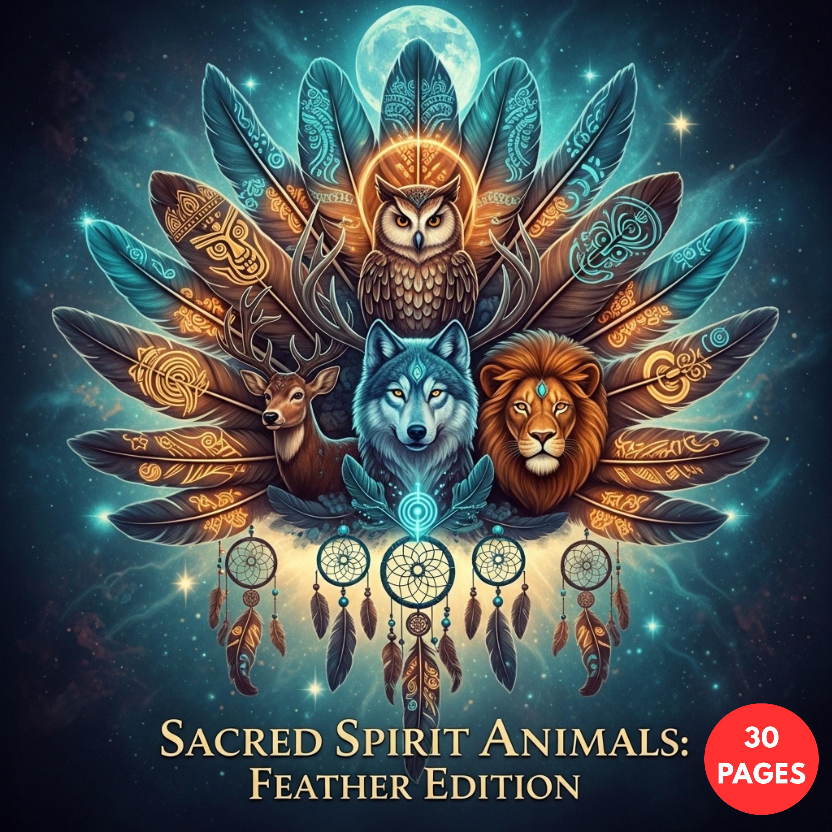 Sacred Spirit Animals Feather Edition: Totem & Nature Art