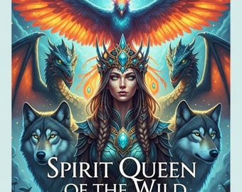 Libro da colorare della Regina degli Spiriti / Arte fantasy mitica