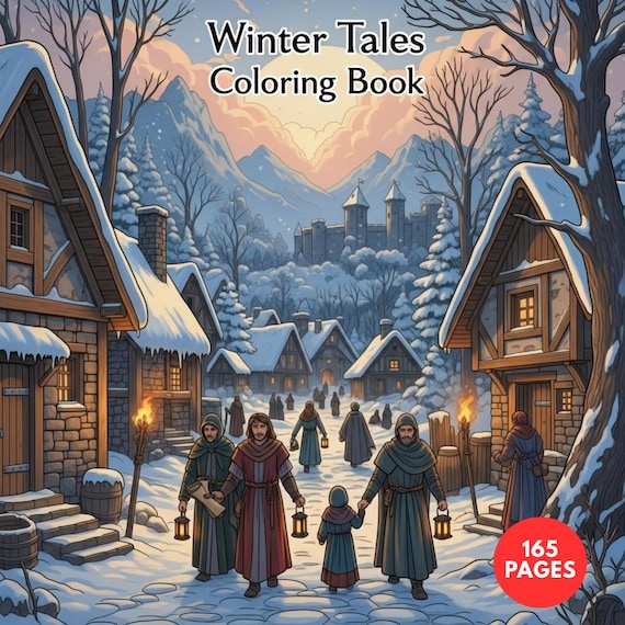 Winter Tales Coloring Book + Surprise Bonus Pages