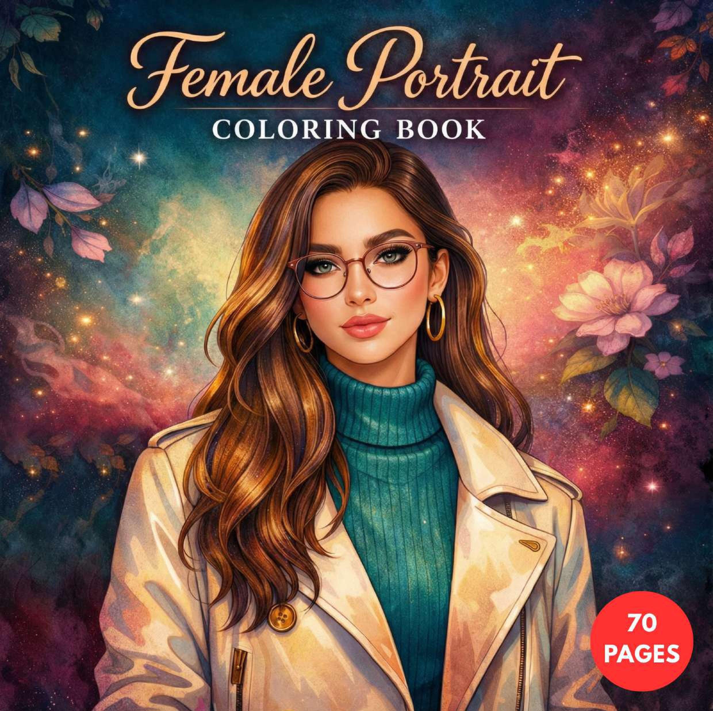 Female Portrait Coloring Book: Faces, Expression & Beauty