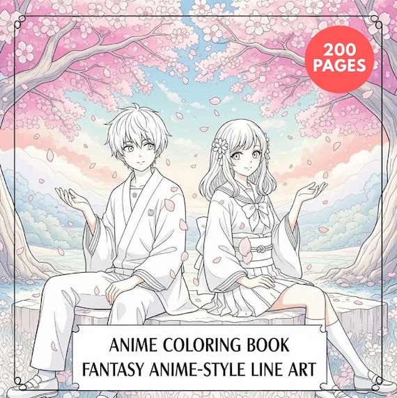 Anime Coloring Book