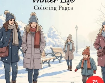 Winter Life Coloring Pages + Surprise Bonus Pages