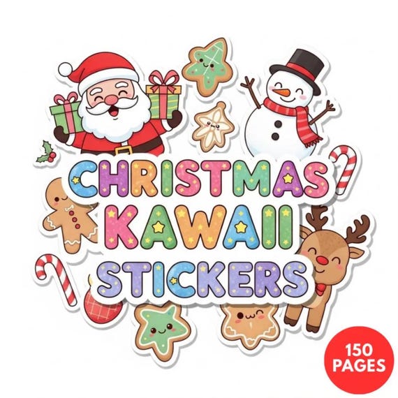 Christmas Kawaii Stickers