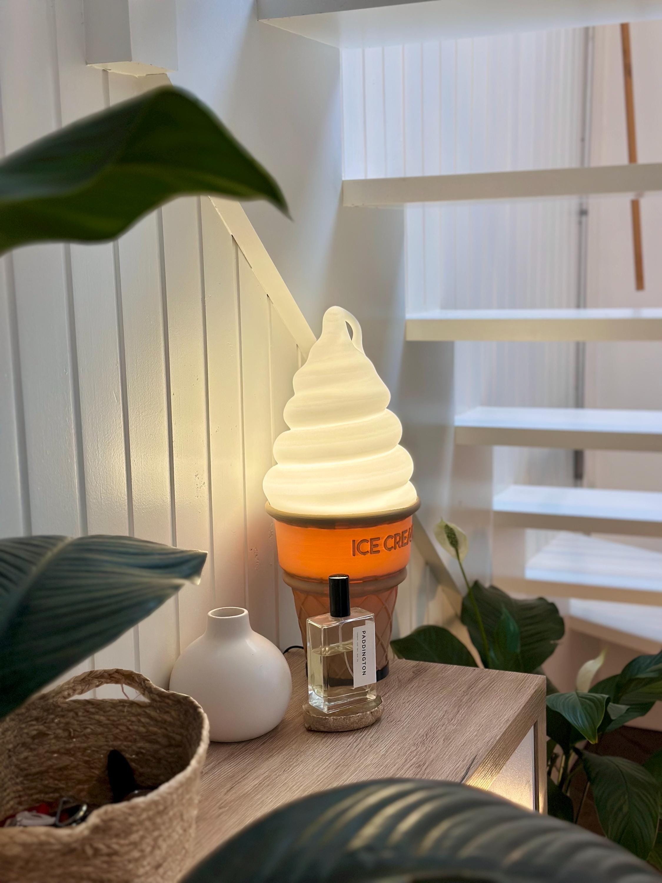 アイスクリーム型ライト ホワイト・イエロー アイスクリーム型ライト