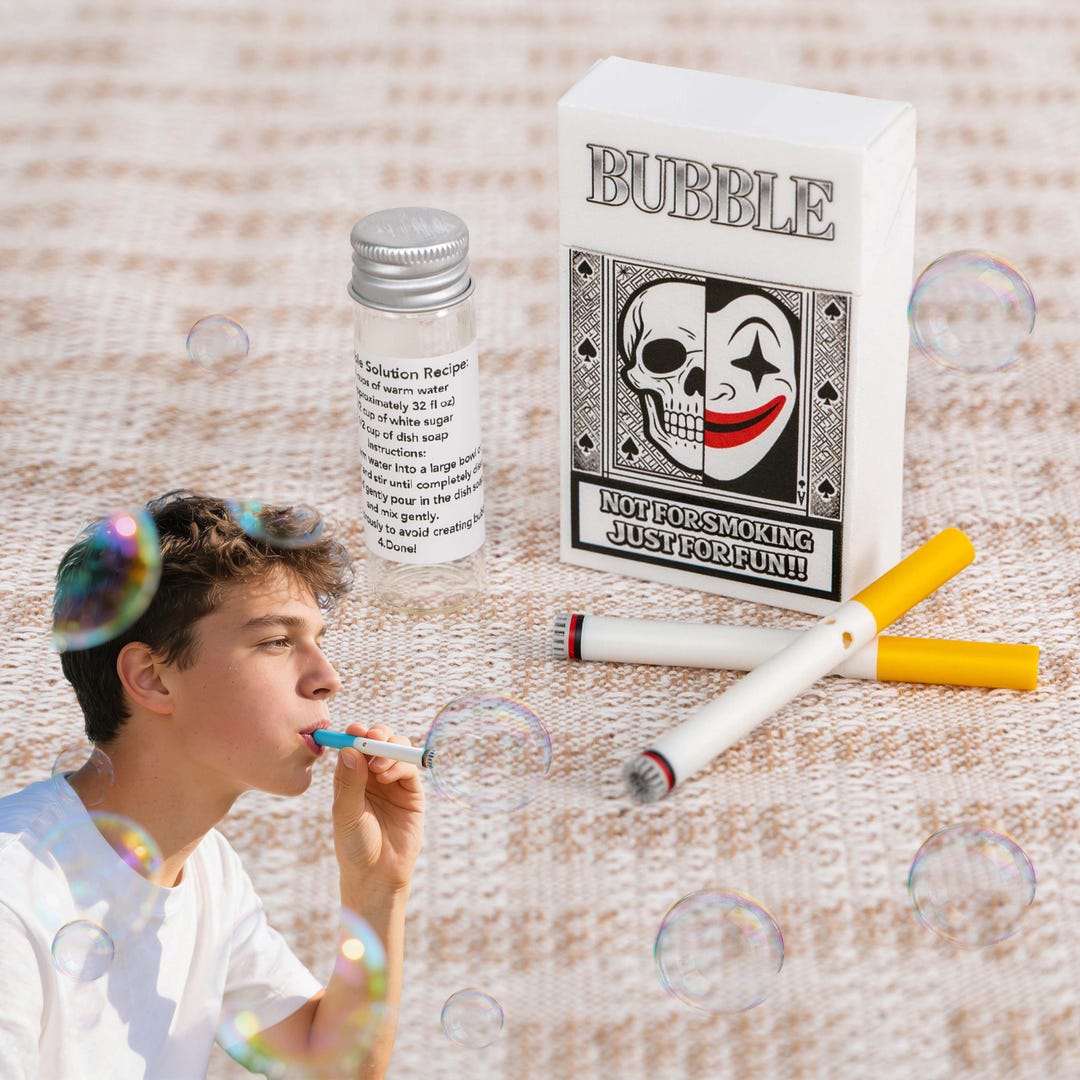3d print bubble cigarette Axonkit 5PCS Toy, Fake Cigarette Bubble Blower Sticks, Mini Bubble Blowing Set with Cigarette Case, Stress Relief Novelty Gifts for Parties, Birthdays & Festivals : Toys & Games Cigarette Replica Case for Bubble
