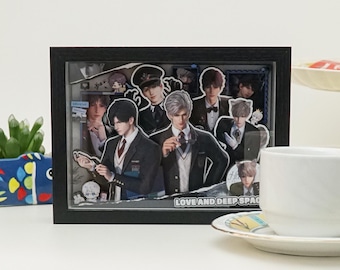 Marco de papel 3D Love and Deepspace de 9 capas, hecho a mano, idea de regalo coleccionable LADS