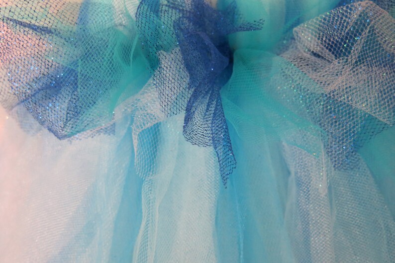 sparkly blue tulle