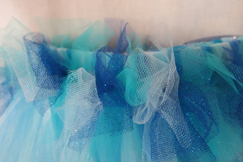 sparkly blue tulle