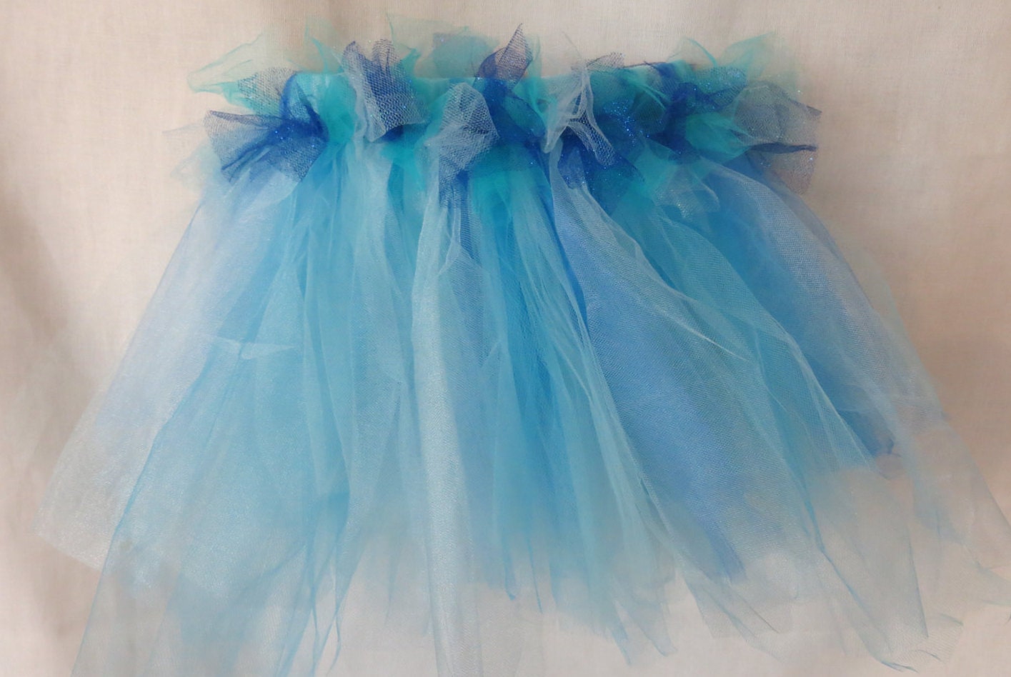 sparkly blue tulle