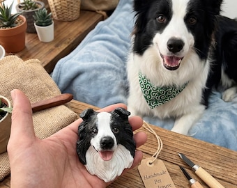 Bustes d'animal de compagnie en plâtre personnalisés | Statues artisanales de chat et de chien | Cadeaux commémoratifs pour animaux de compagnie | Aimant de réfrigérateur personnalisé pour portrait d'animal de compagnie | Porte-clés personnalisés pour animaux de compagnie