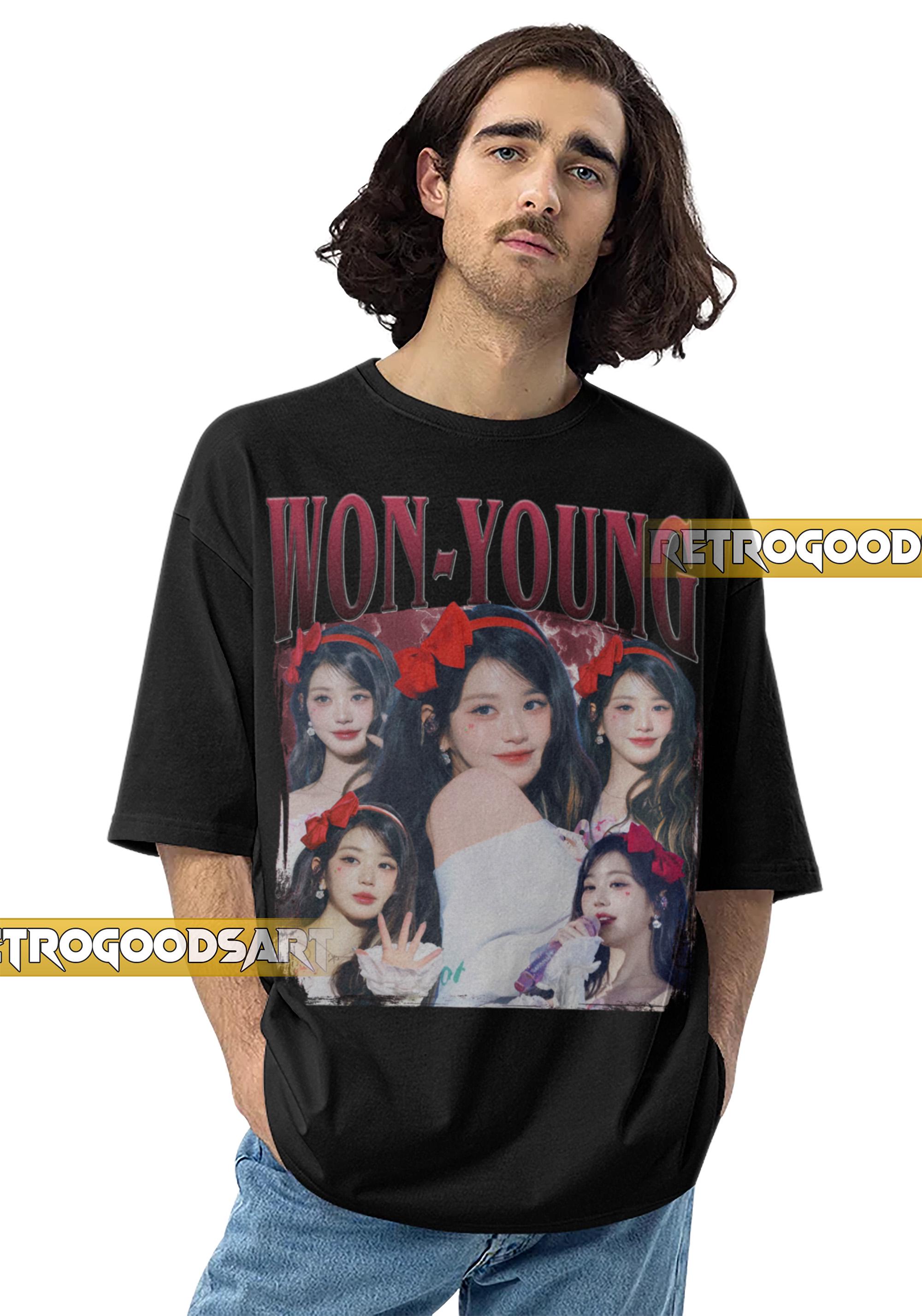 WON-YOUNG IVE K-pop Retro Shirt / Wonyoung Vintage Band Tee / Jang
