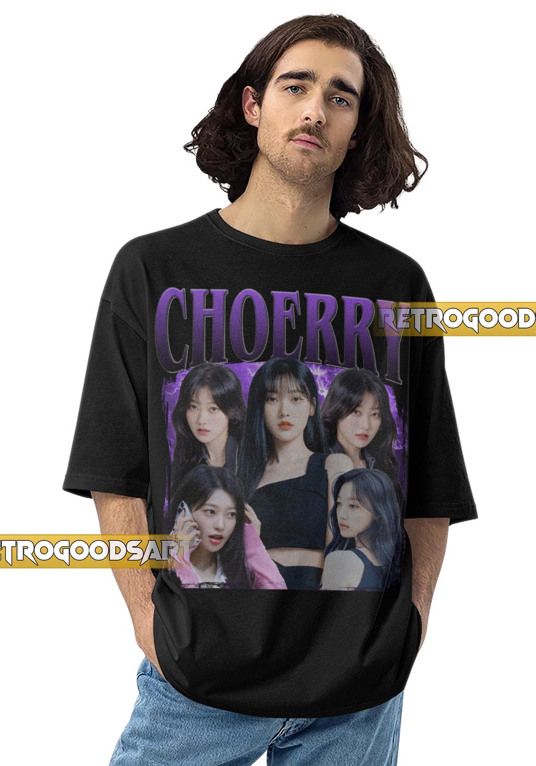 CHOERRY ARTMS K-POP Retro Shirt / Choerry Loona Vintage Band Tee / Choi ...