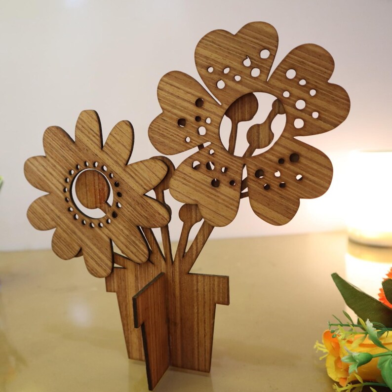 Flower Stand Laser Cut Files Plywood 3mm Cute Flower Pot CDR SVG Flower Stand Laser Cut Files Plywood 3mm Cute Flower Pot CDR SVG